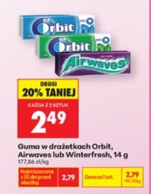 guma do żucia w drażetkach