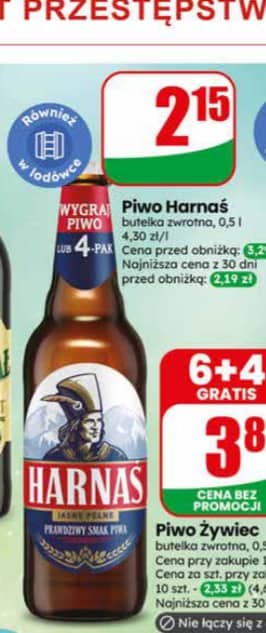 Harnaś piwo jasne pełne 0.5l