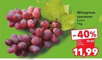 winogrona czerwone luzem