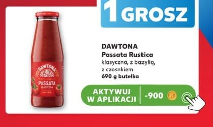 passata rustica klasyczna, z bazylią, z czosnkiem