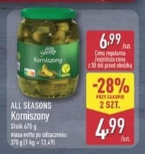 All Seasons korniszony 670g