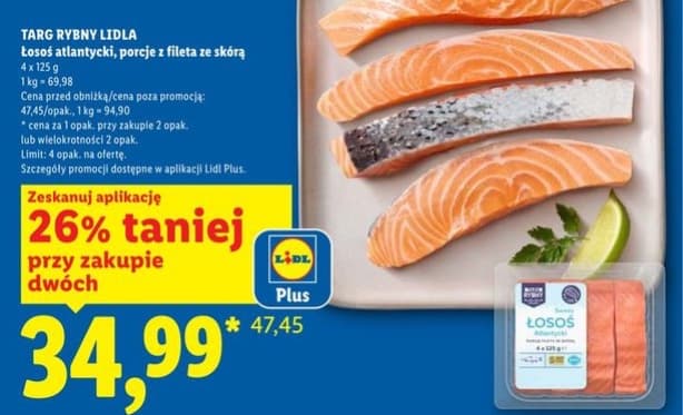 łosoś atlantycki filet ze skórą