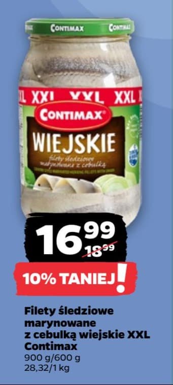 filety śledziowe marynowane z cebulką wiejskie xxl
