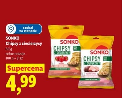 chipsy z ciecierzycy