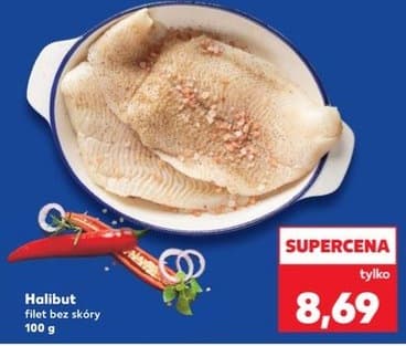 halibut filet bez skóry