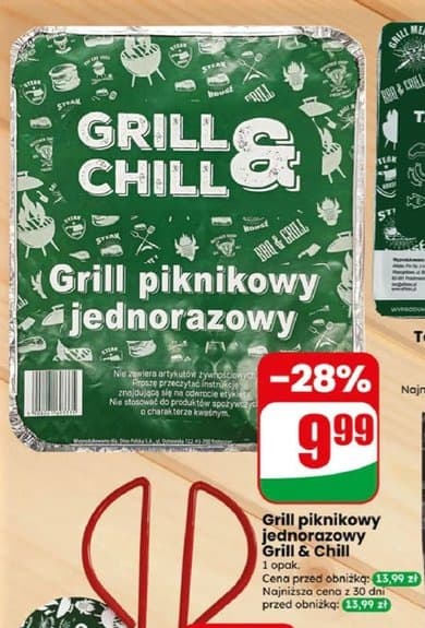 grill piknikowy jednorazowy
