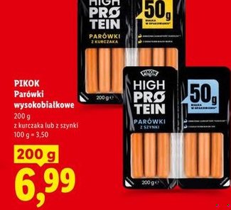 parówki wysokobiałkowe