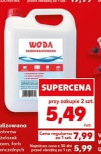 woda demineralizowana