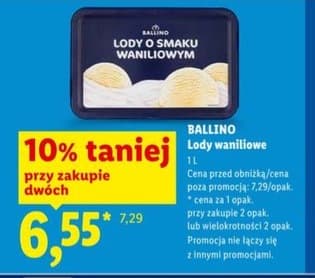 Ballino lody waniliowe 1l