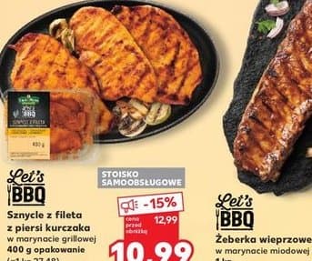 sznycle z fileta z piersi kurczaka w marynacie grillowej