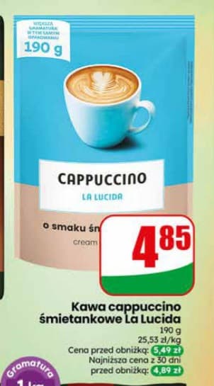 kawa cappuccino śmietankowe