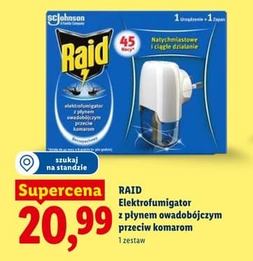 elektrofumigator z płynem owadobójczym przeciw komarom