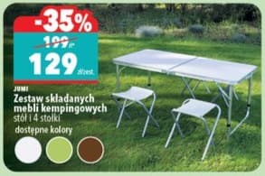 zestaw składanych mebli kempingowych stół i 4 stołki