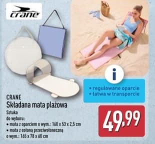 składana mata plażowa
