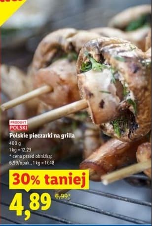 polskie pieczarki na grilla
