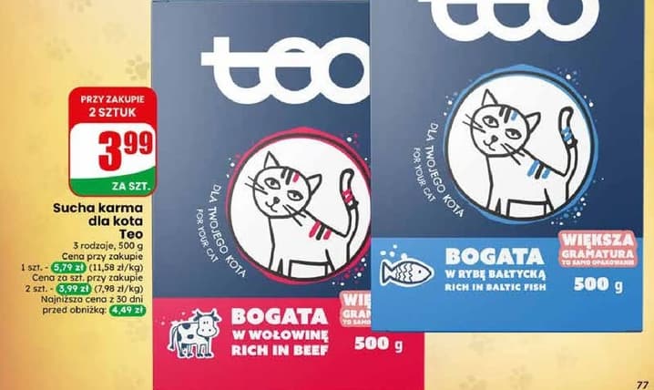 sucha karma dla kota
