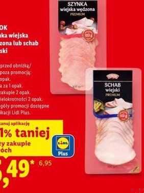szynka wiejska wędzona lub schab wiejski