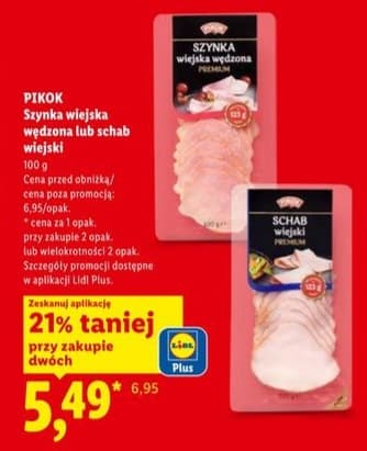 szynka wiejska wędzona lub schab wiejski