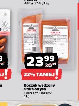 boczek wędzony parzony surowy