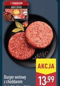 burger wołowy z cheddarem