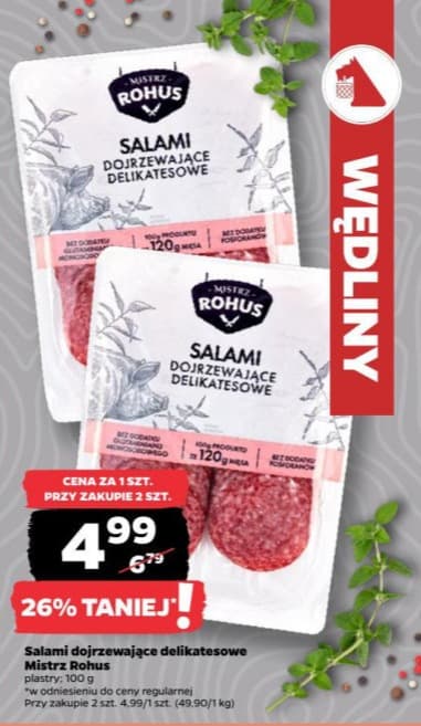 salami dojrzewające delikatesowe