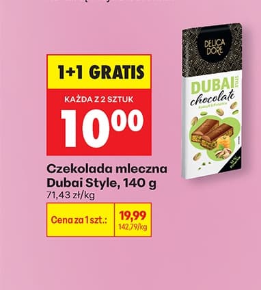 czekolada mleczna dubai style