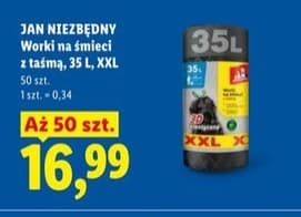 worki na śmieci z taśmą XL