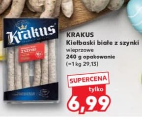 kiełbaski białe z szynki wieprzowe