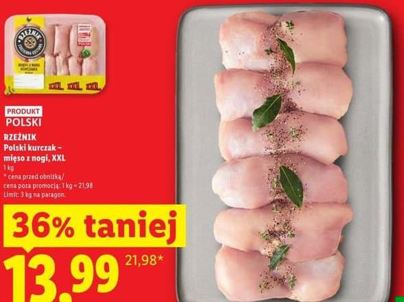 polski kurczak mięso z nogi XXL
