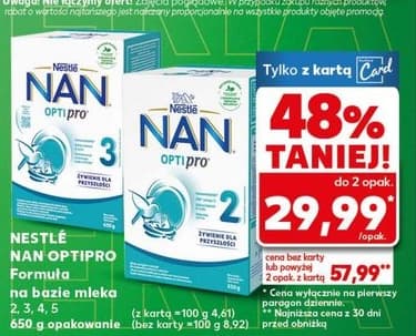 formuła na bazie mleka etap 2, 3, 4