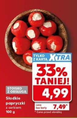 słodkie papryczki z serkiem