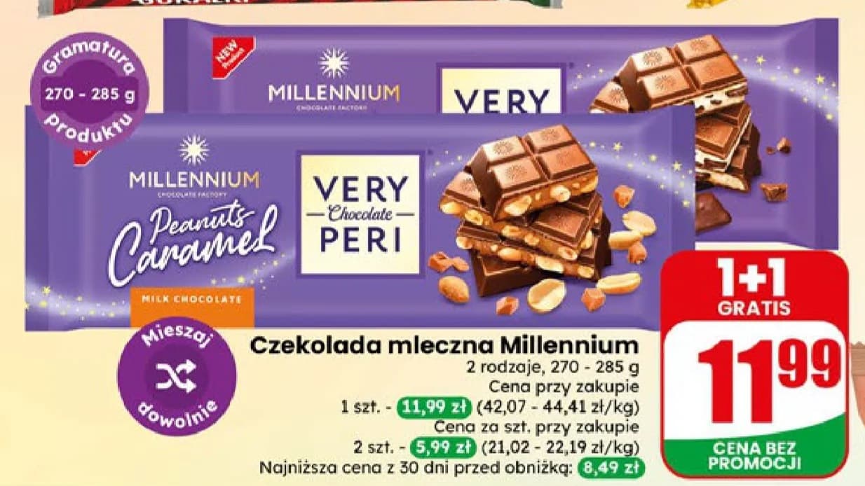 czekolada mleczna millenium
