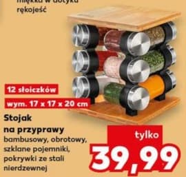 stojak na przyprawy bambusowy