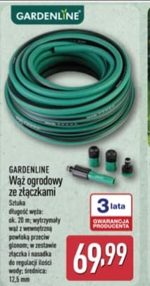 wąż ogrodowy ze złączkami