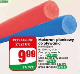 makaron piankowy do pływania