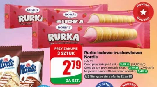 rurka lodowa truskawkowa