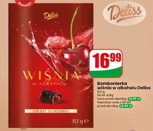bombonierka wiśnia w alkoholu