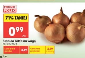 Zapis źródłowy: cebula żółta na wagę